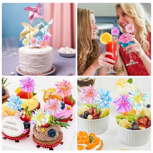 35Pcs Foil Firework Cupcake Toppers (35 Count)