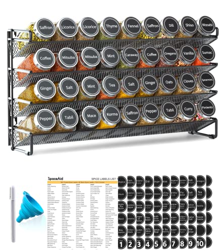 Spice Rack Organizer with 36 Spice Jars (36 Count)