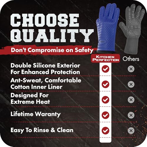 S Silicone Smoker BBQ Gloves (2 Count)