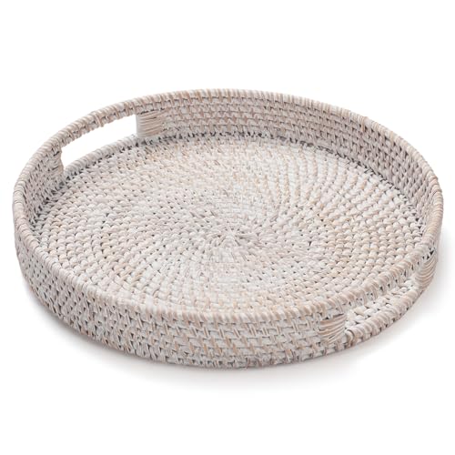 11.8 inch Round Rattan Tray