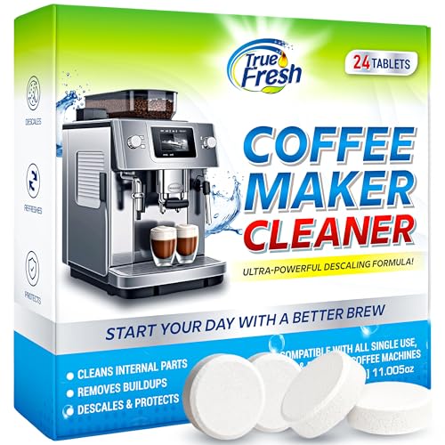 Coffee Machine Descaler & Cleaner Tablets (24 Count)