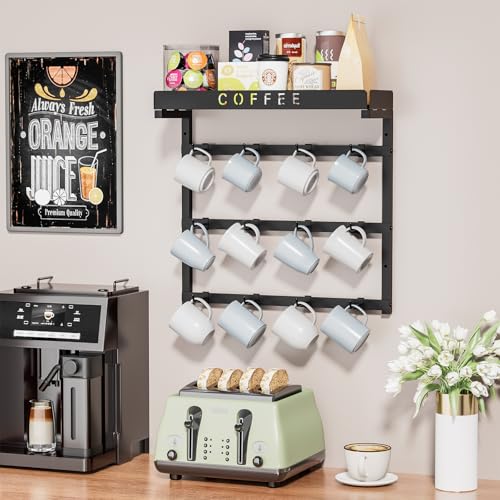 Coffee Mug Holder Wall Mounted