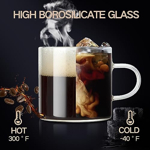 6 Pack 4oz Espresso Cups Espresso Shot Glasses with Handle (6 Count)