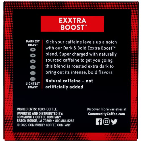 Dark & Bold Exxtra Boost 12 Count Coffee Pods