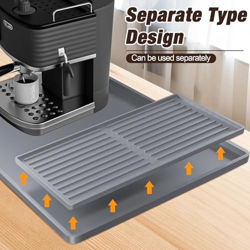 Premium Dish Drying Mat & Removable Coffee Bar Mat