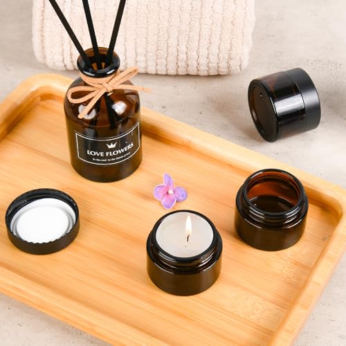 Glass Jars with Lids (24 Count)