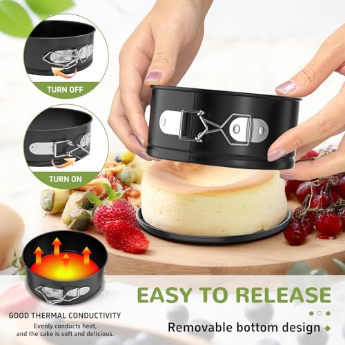 4 Inch Mini Springform Pan for Mini Cheesecake Pizza