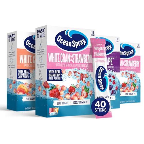 Ocean Spray® Variety Pack Zero Sugar Powder Drink Mix Packets with Real Cranberry Juice Powder (2.75 Ounce)