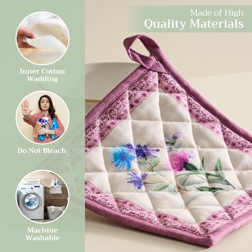 Pot Holders 100% Cotton Potholders (2 Count)