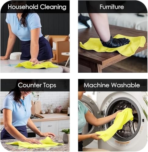 Microfiber Household Cleaning Cloths (24 Count)