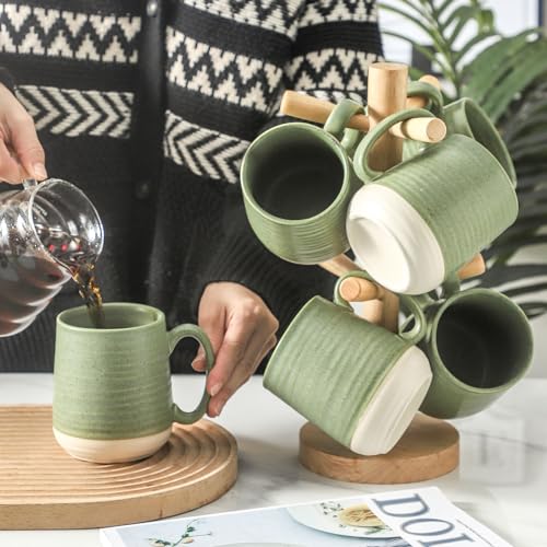 Porcelain Coffee Mugs Set of 6 (6 Count)