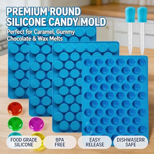 Round Gummy Candy Molds (220 Count)