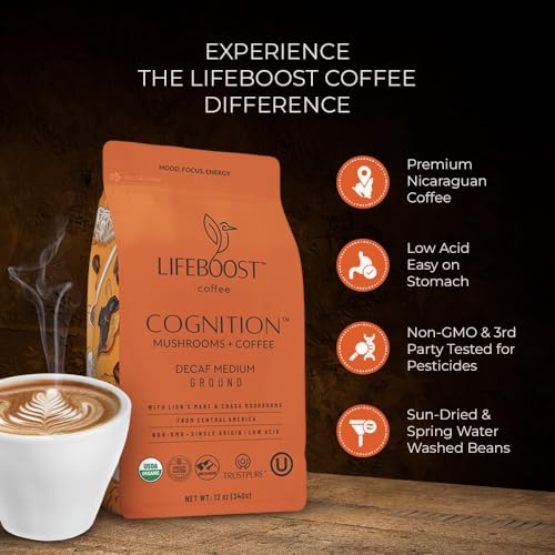 Cognition Decaf Focus Coffee for Calm Energy (12 Ounce)