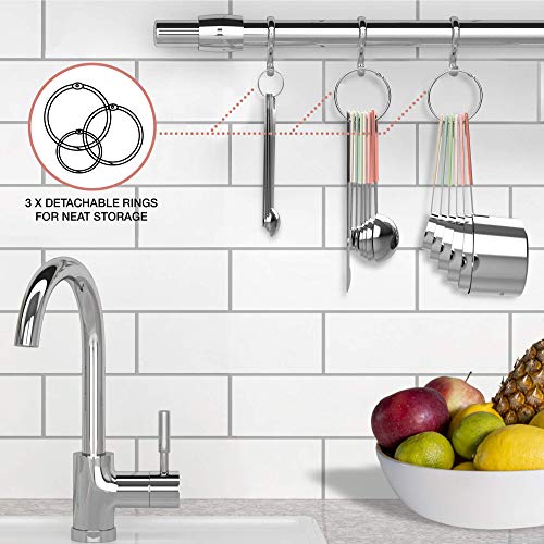 22 Piece Stainless Steel Measuring Cups and Spoons Set