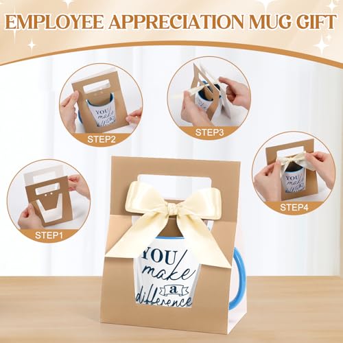 6 Set Employee Appreciation Gifts 12 oz Thank You Mug and Mug Box (6 Count)