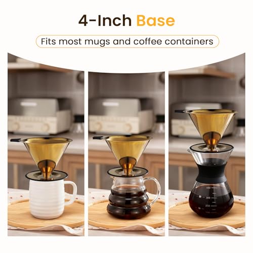 2.0 Upgraded】 Pour Over Coffee Dripper