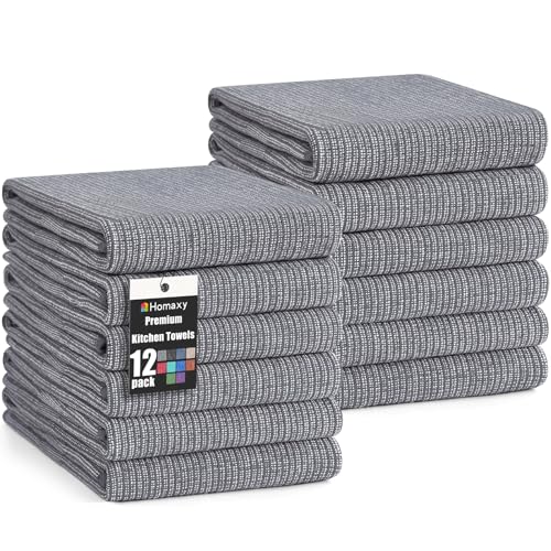 380 GSM Cotton Premium Kitchen Towels 12 Pack (12 Count)