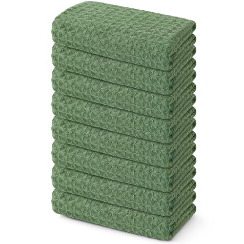 Microfiber Waffle Weave Kitchen Towels (8 Count)