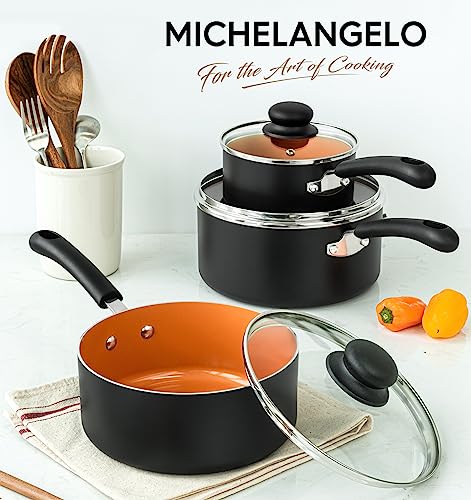 Nonstick Sauce Pan with Lid 1QT