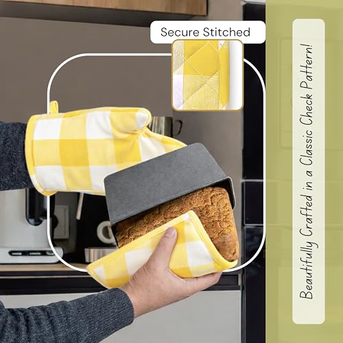 Buffalo Plaid Check Oven Mitts and Pot Holders Set of 4 (4 Count)