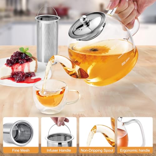 Glass Teapot 33oz