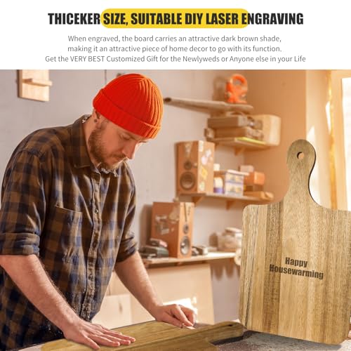 6 Pcs Wood Cutting Boards for Chopping Charcuterie Serving (6 Count)