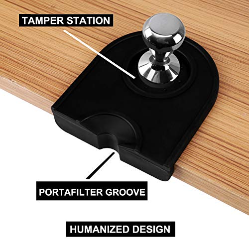 Coffee Tamper Mat Silicone Corner Tamping Mat