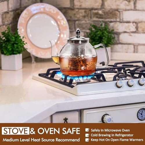 1500ml Glass Teapot with Removable Infuser