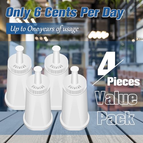 Water Filter Replacement for Breville Espresso Machine Barista Touch BES880 (4 Count)