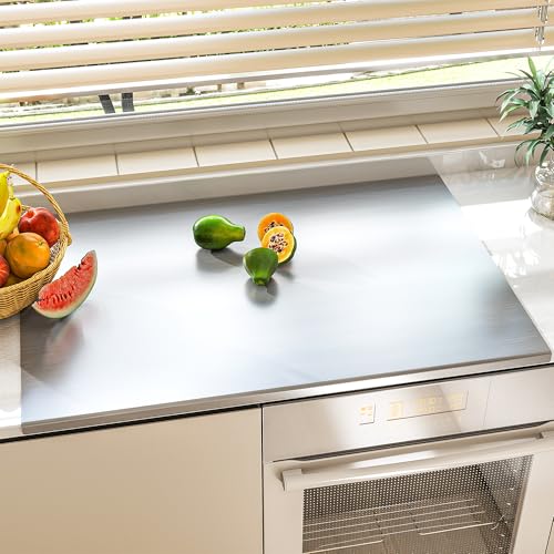 35.4"x22.8" Stainless Cutting Board with Lip