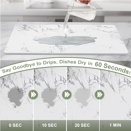 Large Stone Drying Mat for Kitchen Counter