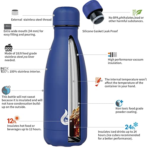 12 oz Small Insulated Water Bottle