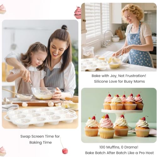 Silicone Muffin Pan with Metal Reinforced Frame