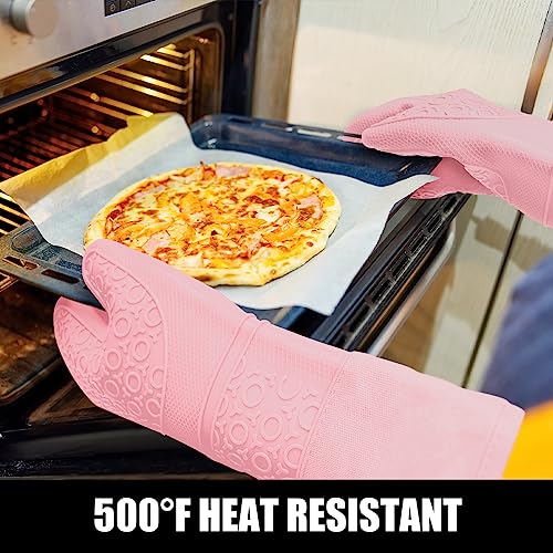 Silicone Oven Mitts and Pot Holders Sets