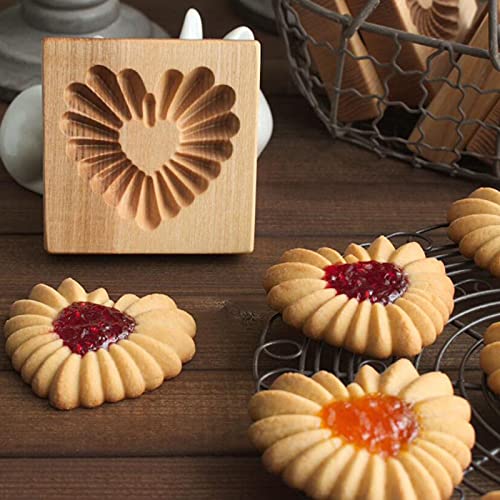 Wooden Cookie Biscuit Mold