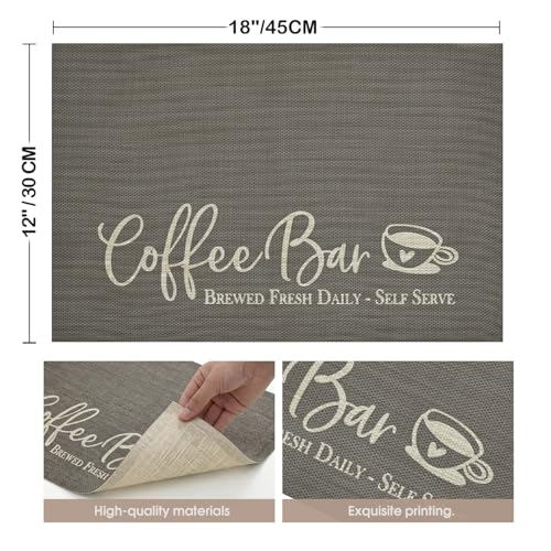Coffee Bar Mat Set of 2 (2 Count)