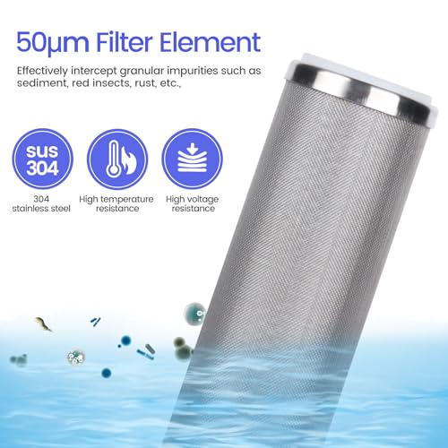 Stainless Steel Cleanable Wire Mesh Filter Cartridge 10”Length