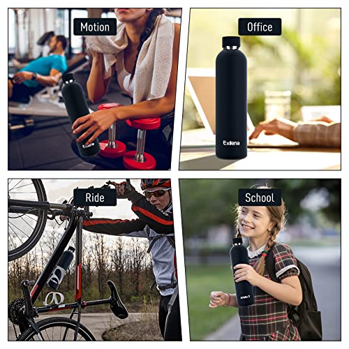 Slim Insulated Water Bottles for Travel 32oz with Clip