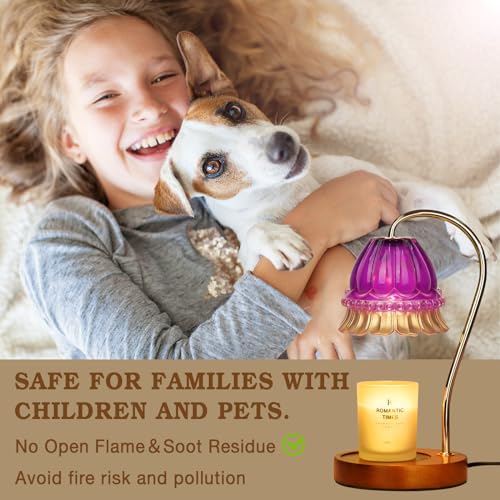 Flower Candle Warmer Lamp with Timer