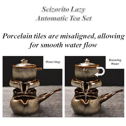 Lazy Tea Set Automatic Stone Grinding Pot