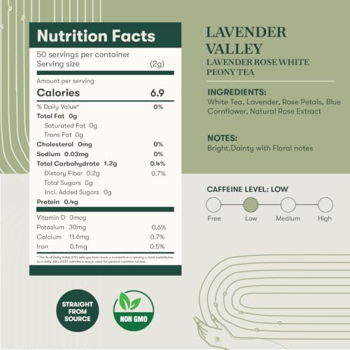 Estates Lavender Valley Organic Lavender Tea (50 Count)