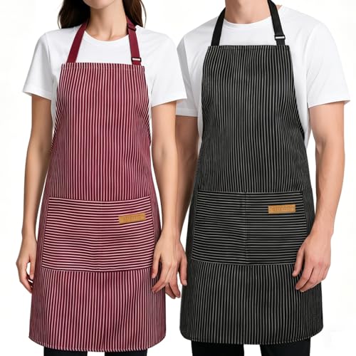 2 Pack Kitchen Cooking Aprons (2 Count)