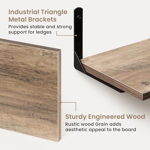 Deep Floating Shelves (2 Count)