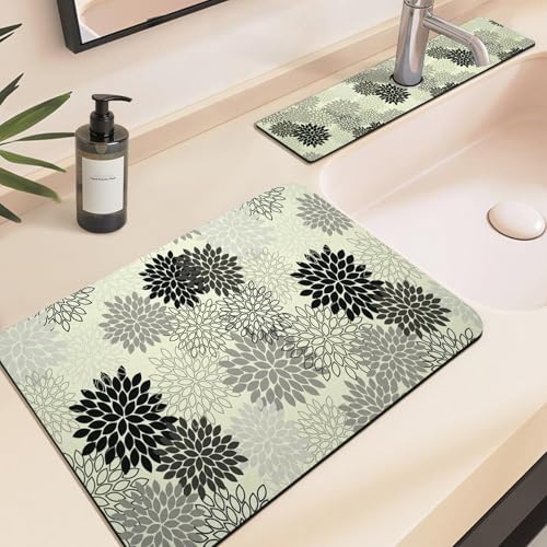 24.5" x 15.5" Dish Drying Mat & 24" x 5.5" Sink Splash Guard