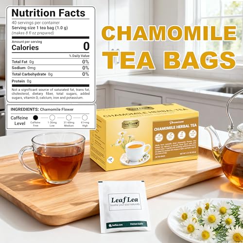 Chamomile Herbal Tea Bags (40 Count)
