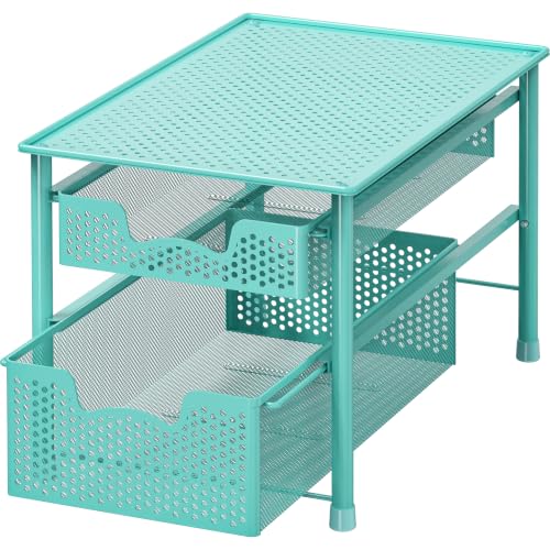 Stackable 2 Tier Sliding Basket Drawer