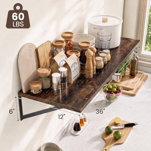 Wall Mounted Floating Shelves Set of 2 (2 Count)