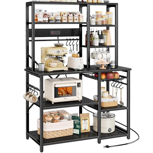 Large Bakers Rack with Power Outlets