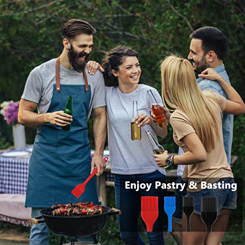 Silicone Basting Pastry Brush Set 4 Pack