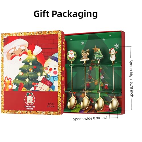 Christmas Teaspoon Gift Set of 4 (4 Count)